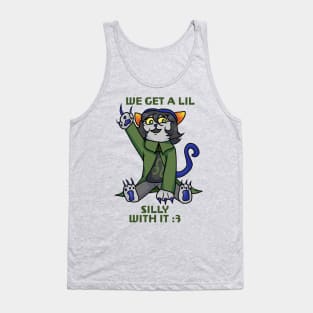 Homestuck Nepeta Leijon We Get A Lil Silly With It Slogan Tank Top